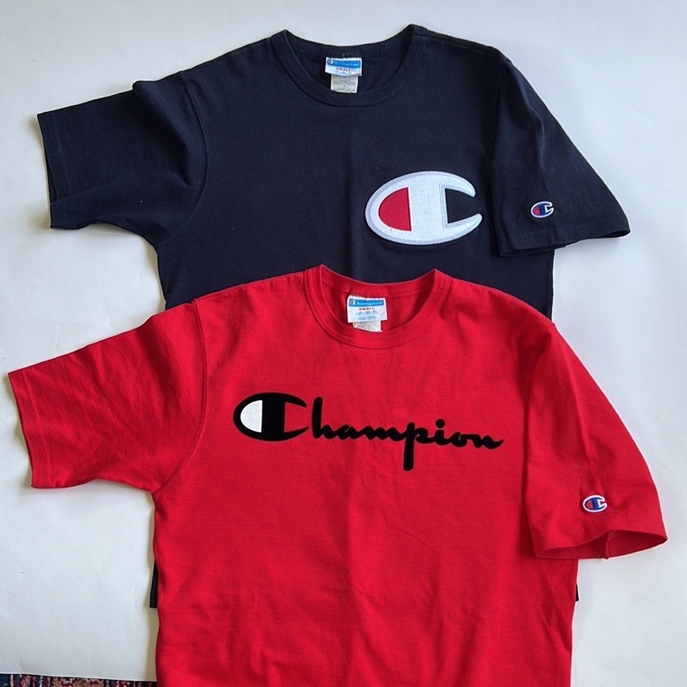 Two (2) vintage Champion t-shirts.  Good looking!!